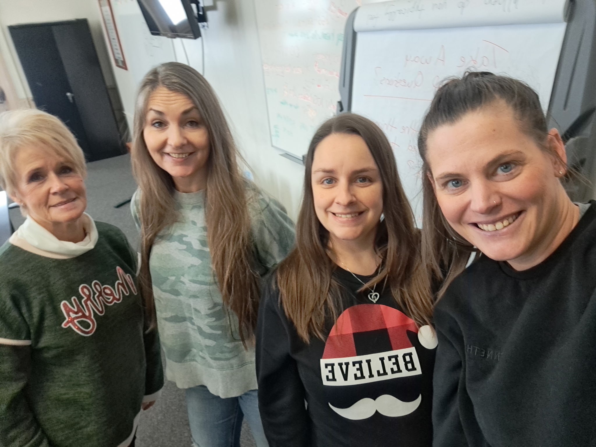 Photograph of ADDS Recovery Coaches from Left to Right: Nancy Johnson, Hope Rice, Becca Neil, and Kathy Stephenson.