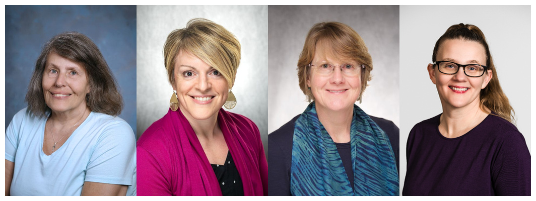 CHSC Family Navigators/Family Peer Support Specialists from left to right: Sharon Rettinger, Rachel Charlot, Renee Speh, Jackie Schott