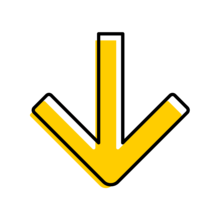 arrow-direction-two-color-square down